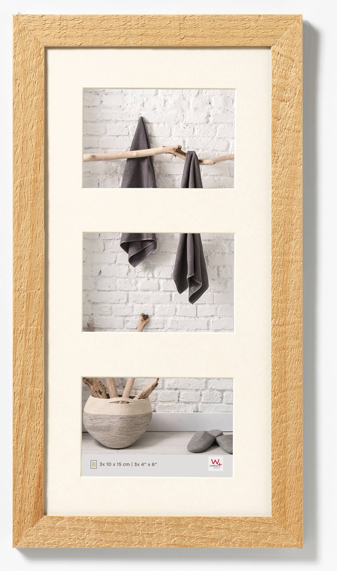 Home Holzrahmen Galerie 3x10x15 NATUR
