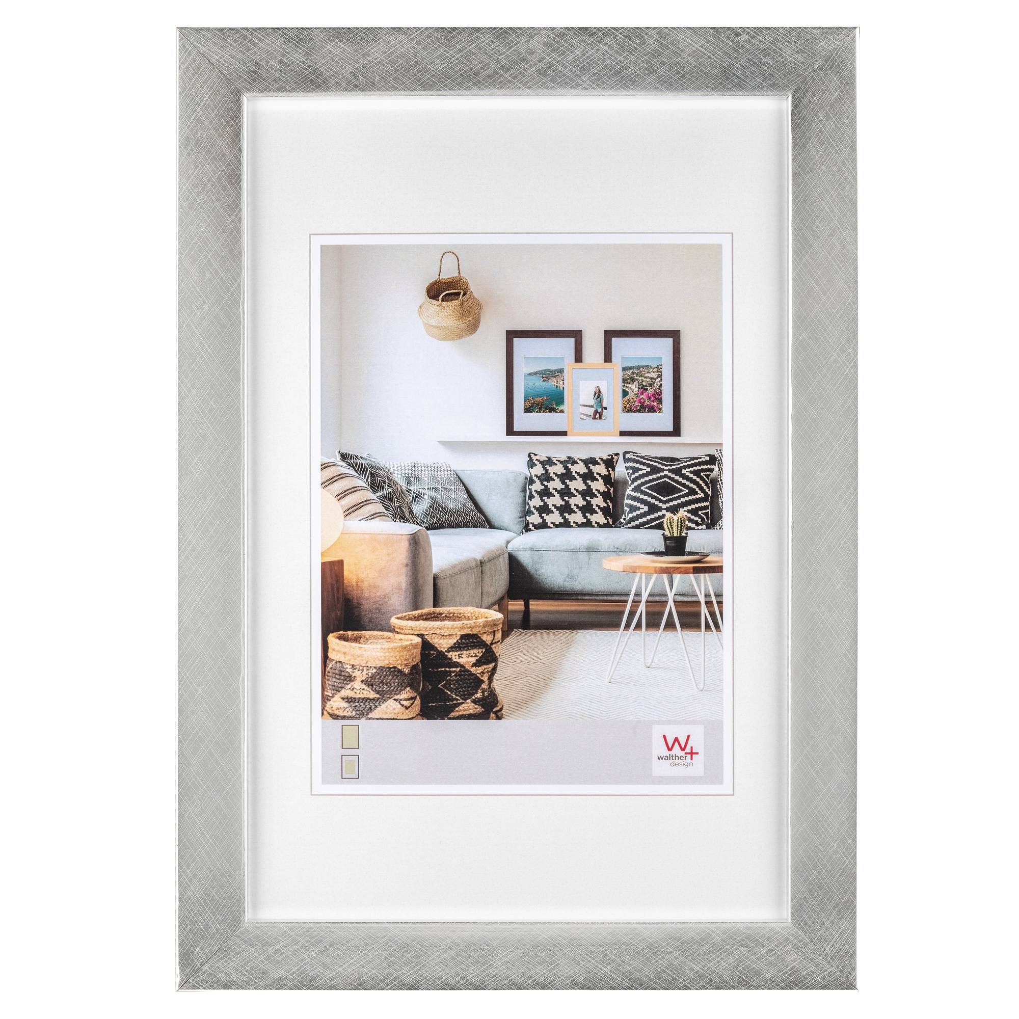 Nizza Holzrahmen 10x15 SILBER