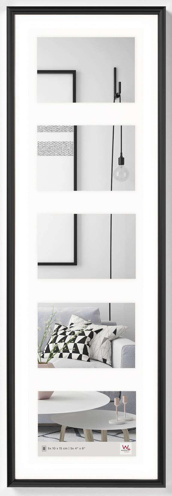Galeria Kunststoff Galerie 5x10x15, SCHWARZ