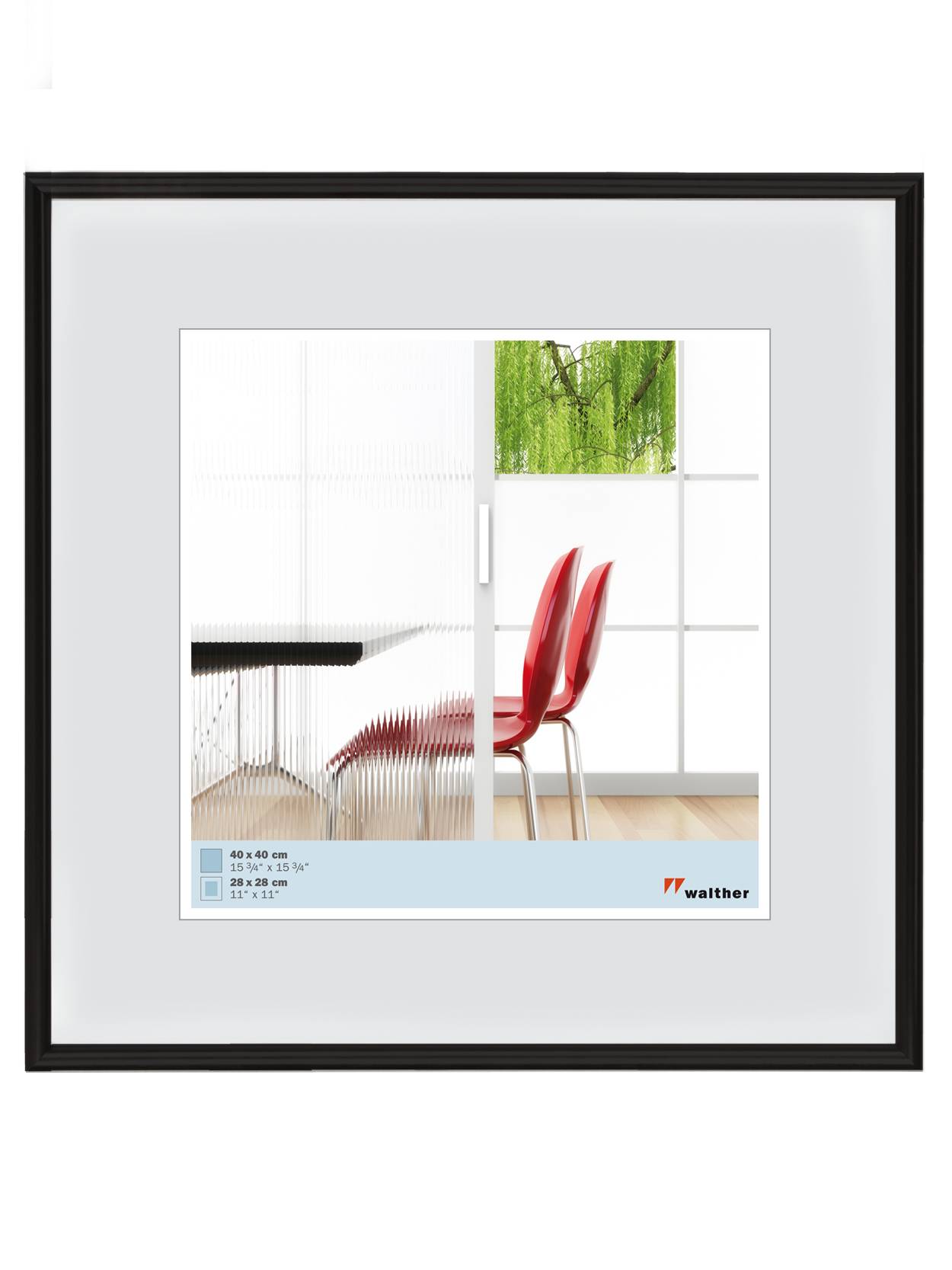 Galeria Kunststoffrahmen 50x50 SCHWARZ
