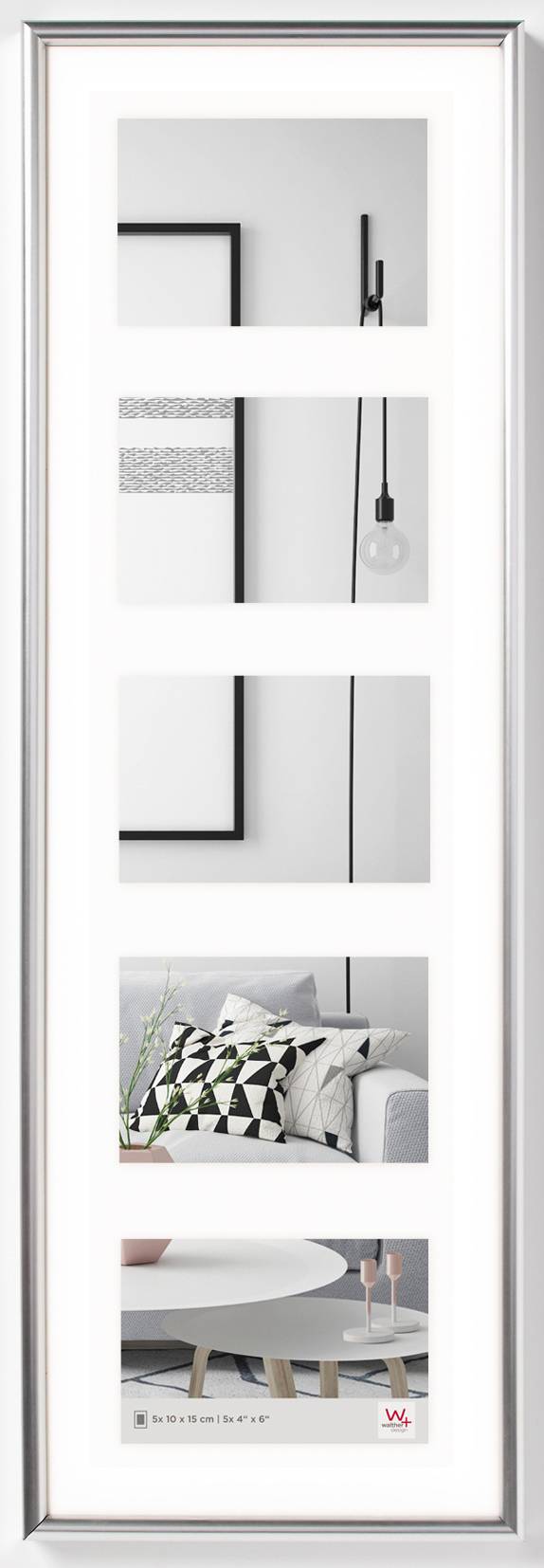 Galeria Kunststoff Galerie 5x10x15 SILBER