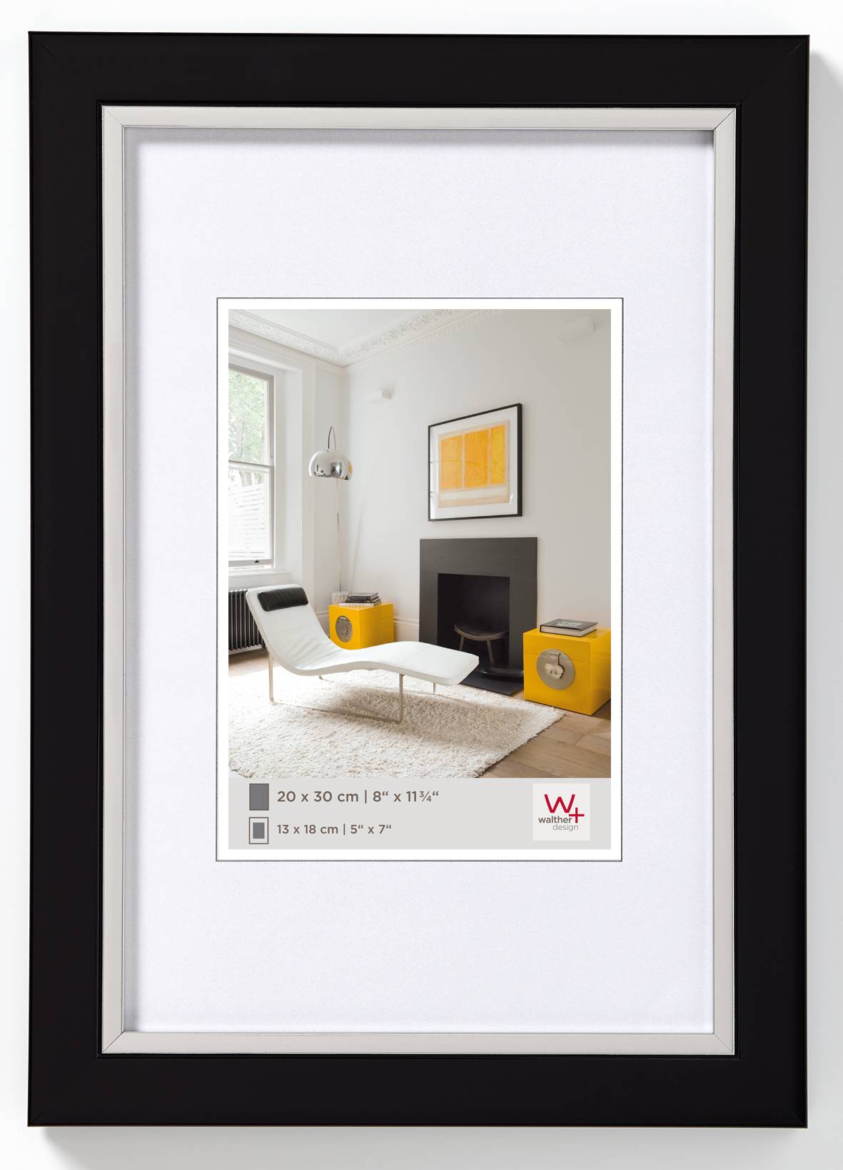 Metro Designrahmen 10x15 cm SCHWARZ