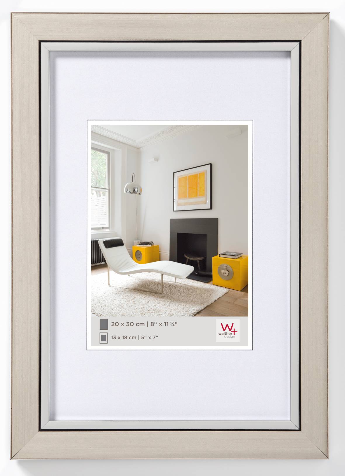 Metro Designrahmen 10x15 cm STAHL