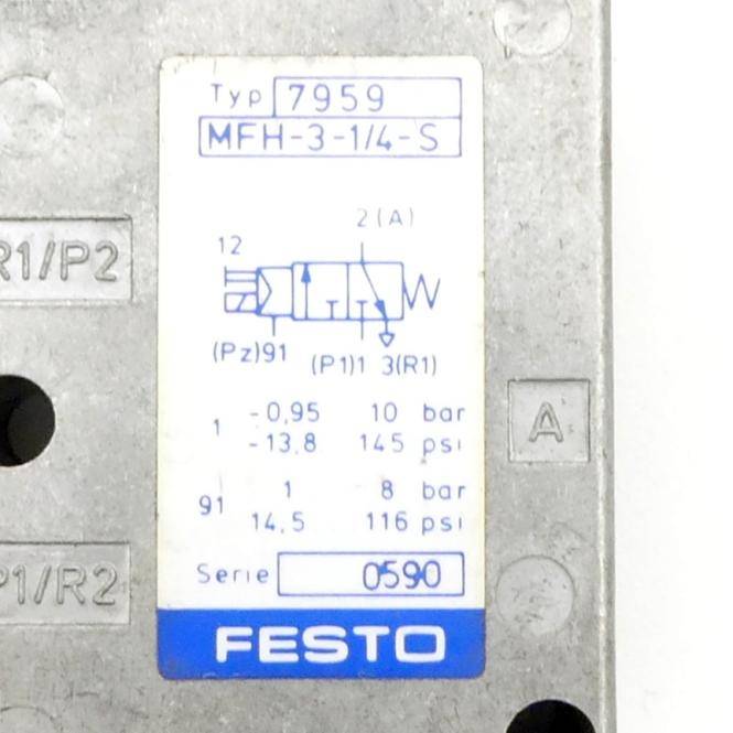 FESTO Magnetventil 7959 (MFH-3-1/4-S)