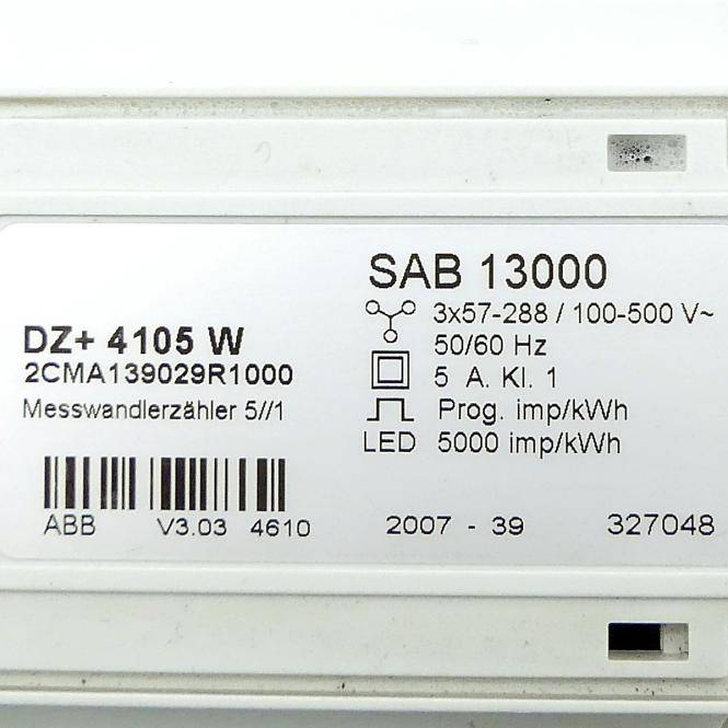 ABB Messwandlerzähler 5//1 DZ+ 4105 W (SAB13000)