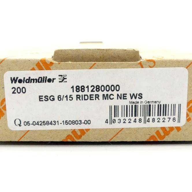 Weidmüller Gerätemarkierer (200 St.) ESG 6/15 RIDER MC NE WS (1881280000)