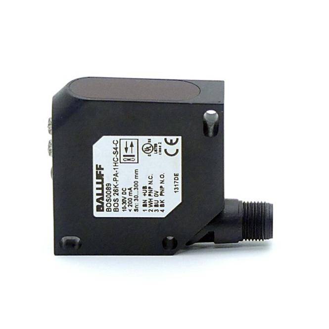 BALLUFF Lichttaster mit Hintergrundausblendung BOS0089 (BOS 26K-PA-1HC-S4-C)
