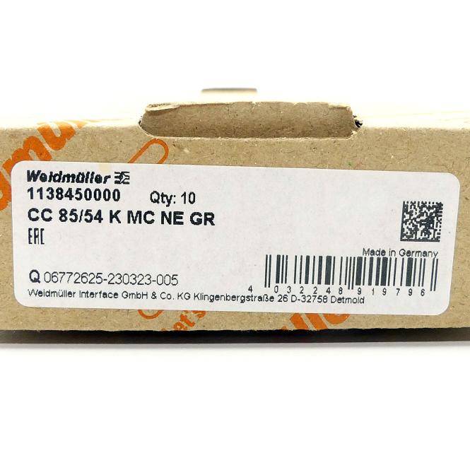 Weidmüller Gerätemarkierer (10 St.) CC 85/54 K MC NE GR (1138450000)