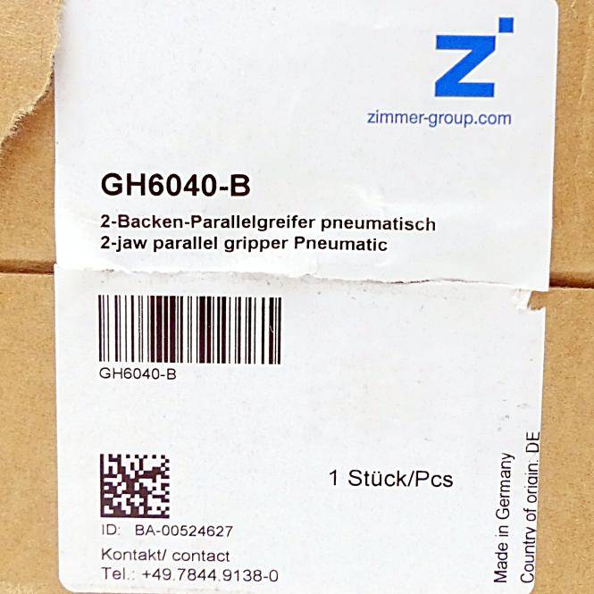 ZIMMER 2-Backen-Parallelgreifer BA-00524627 (GH6040-B)