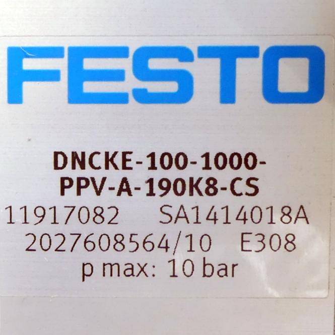 FESTO Zylinder mit Haltebremse (DNCKE-100-1000-PPV-A-190K8)