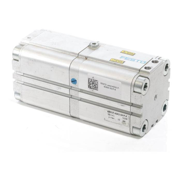 FESTO Tandem Pneumatikzylinder 161141 (ADVUT-63X2-50-P-A)