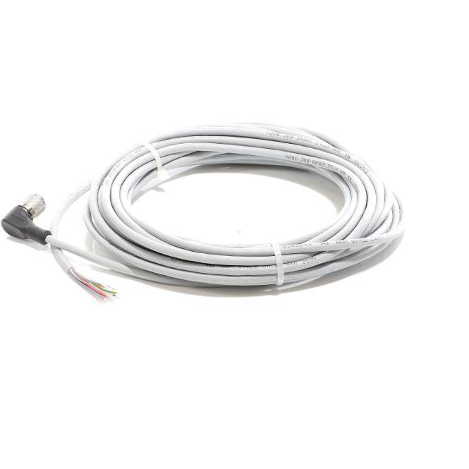 Euchner Anschlussleitung mit abgewinkelten Steckverbinder M12 C-M12F08-08X025PU10,0-MA-113189 (113189)