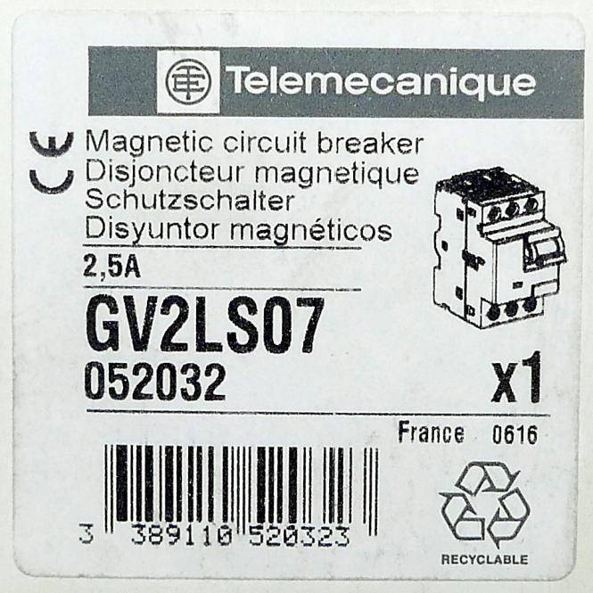 TELEMECANIQUE Schutzschalter GV2LS07 (052032)