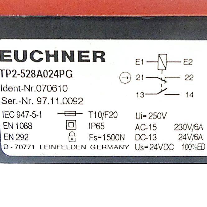 EUCHNER Sicherheitsschalter TP2-528A024PG (070610)