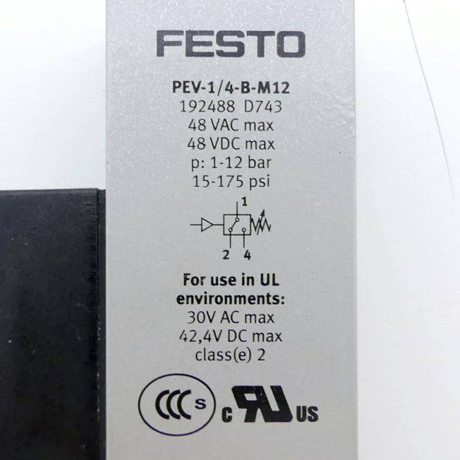FESTO Druckschalter 192488 (PEV-1/4-B-M12)