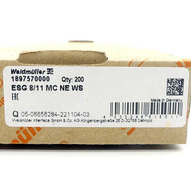 Weidmüller Gerätemarkierer (200 St.) ESG 8/11 MC NE WS (1897570000)