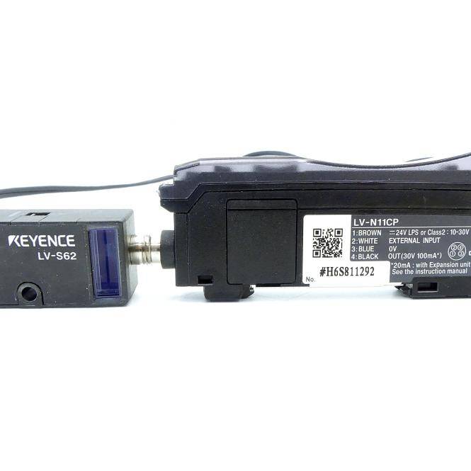 Keyence Verstärker M8 Anschluss LVN11CP (LV-N11CP / LV-S62)