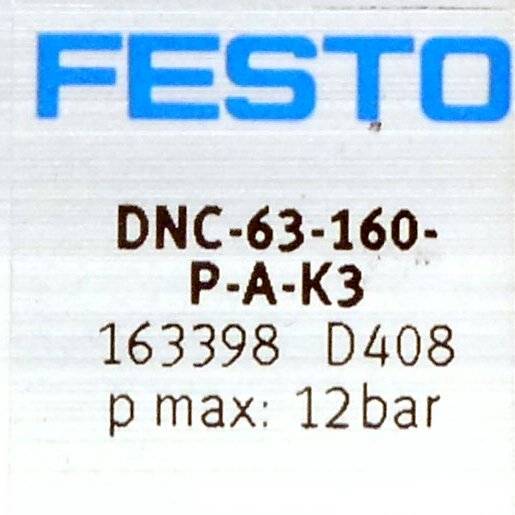 FESTO Normzylinder 163398 (DNC-63-160-P-A-K3)