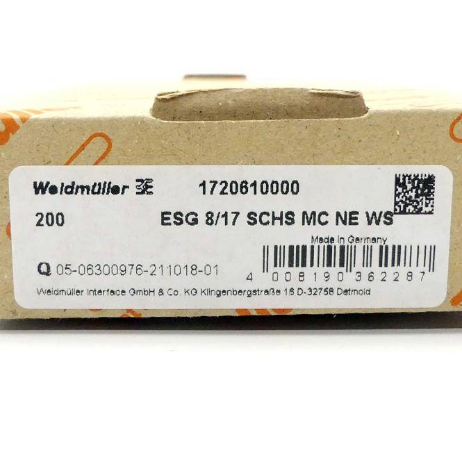 Weidmüller Gerätemarkierer (200 St.) ESG 8/17 SCHS MC NE WS (1720610000)