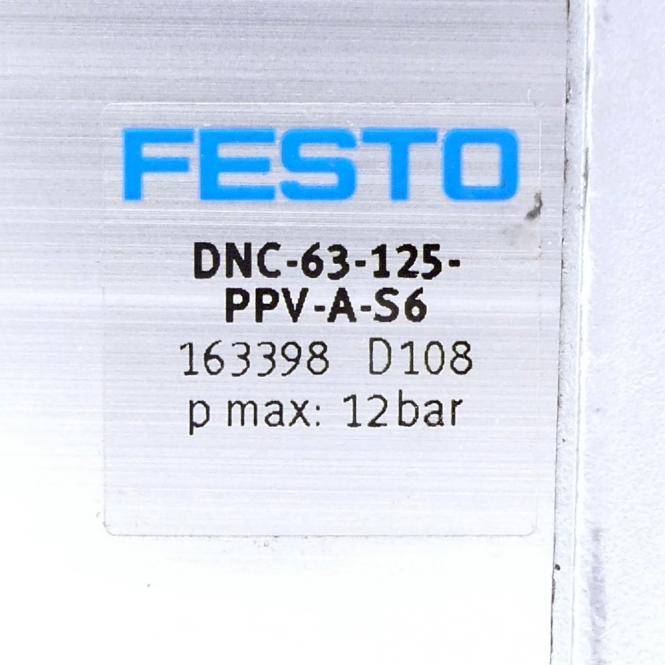 FESTO Normzylinder 163398 (DNC-63-125-PPV-A-S6)