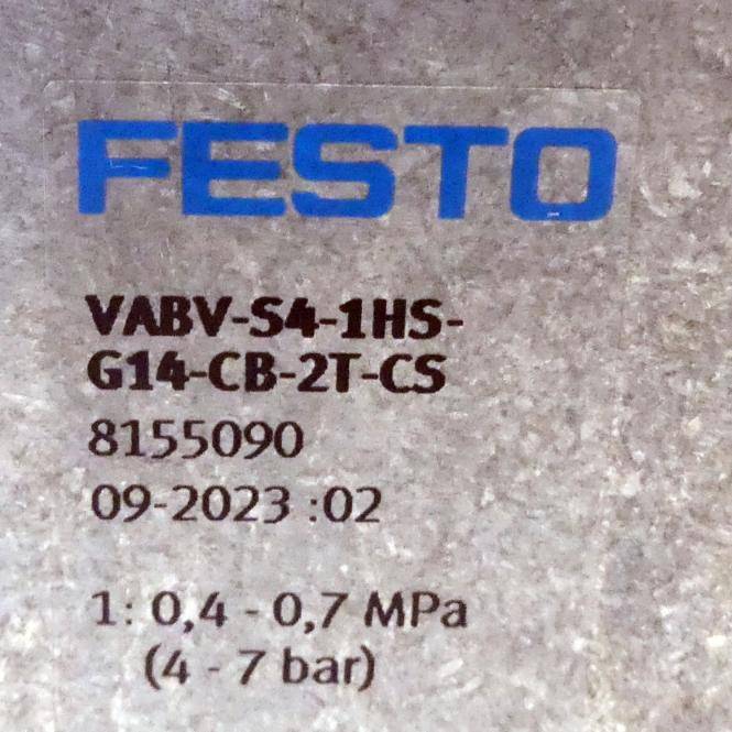FESTO Verkettungsplatte 8155090 (VABV-S4-1HS-G14-CB-2T-CS)