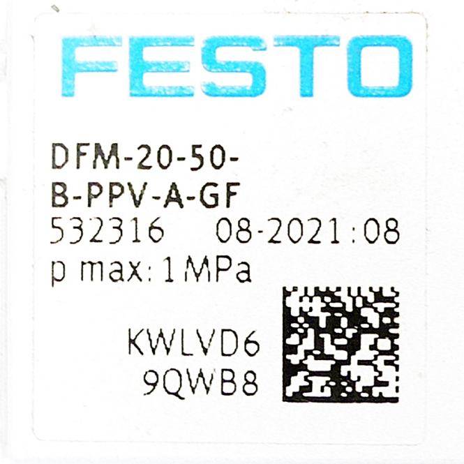 FESTO Führungszylinder 532316 (DFM-20-50-B-PPV-A-GF)