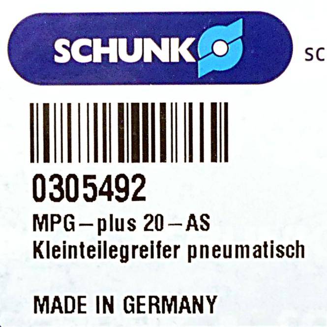 SCHUNK Kleinteilegreifer MPG-plus 20-AS (0305492)