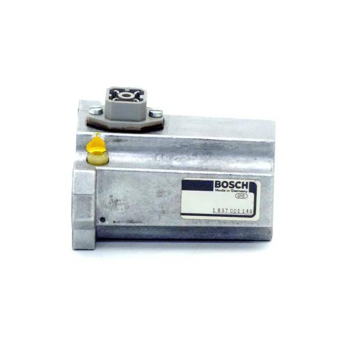 Bosch-Automotivsensor-Modul aus Metall mit Stecker oben und gelbem Verschluss an der Seite, beschriftet mit „BOSCH