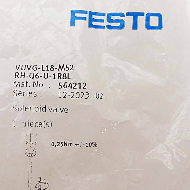 FESTO Magnetventil 564212 (VUVG-L18-P53U-H-Q6-U-1R8L)