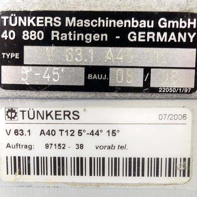 Tünkers Pneumatikspanner 5-45 ° (V 63.1 A40 T12 5-45 °)