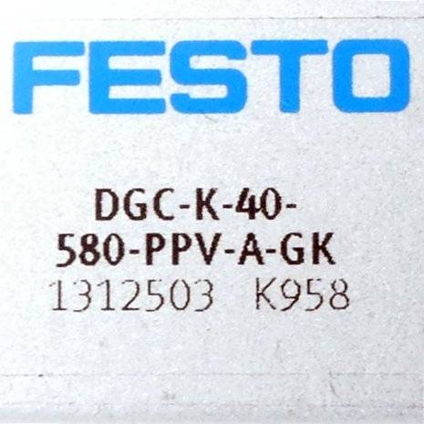 FESTO Linearantrieb 1312503 (DGC-K-40-580-PPV-A-GK)