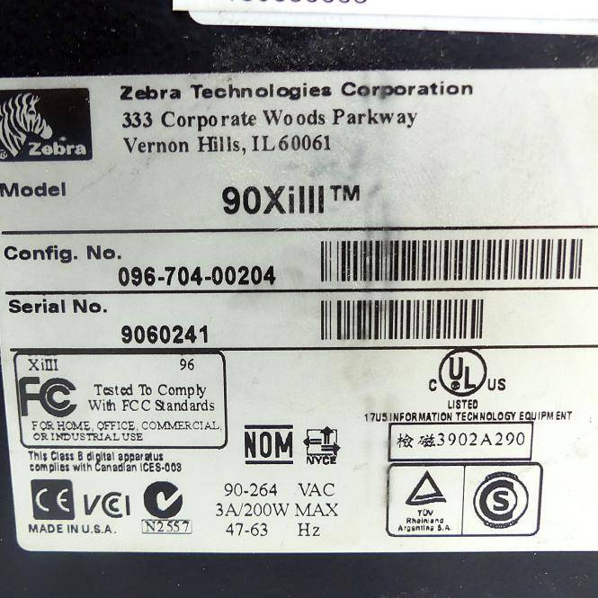 Zebra Etikettendrucker 96Xilll Plus (096-704-00204)