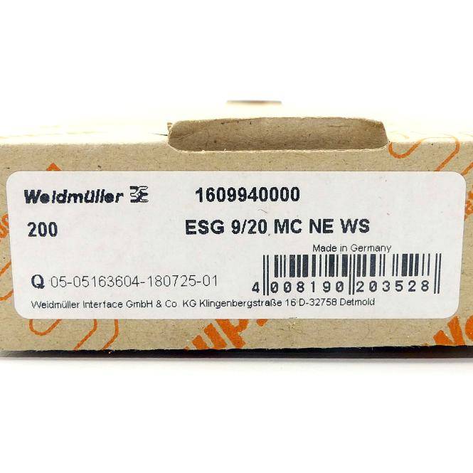 Weidmüller Gerätemarkierer (200 St.) ESG 9/20 MC NE WS (1609940000)