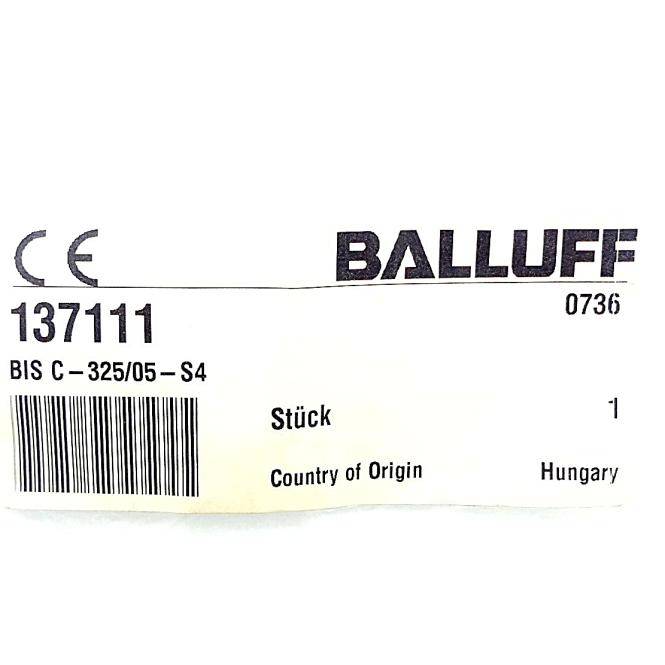 BALLUFF LF - Schreib- und Lesekopf BIS007R (BIS C-325/05-S4)