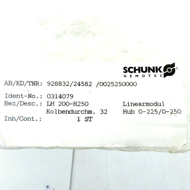 SCHUNK Linearmodul LM 200-H250 (0314079)
