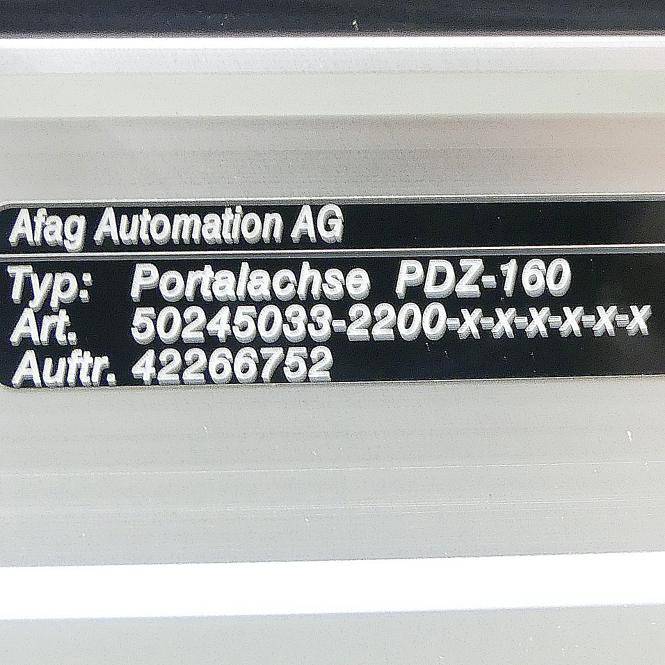 afag Portalachse PDZ-160 (50245033-2200-x-x-x-x-x-x)