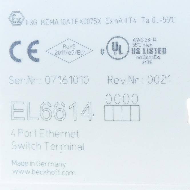 BECKHOFF EtherCAT-Klemme (EL6614)