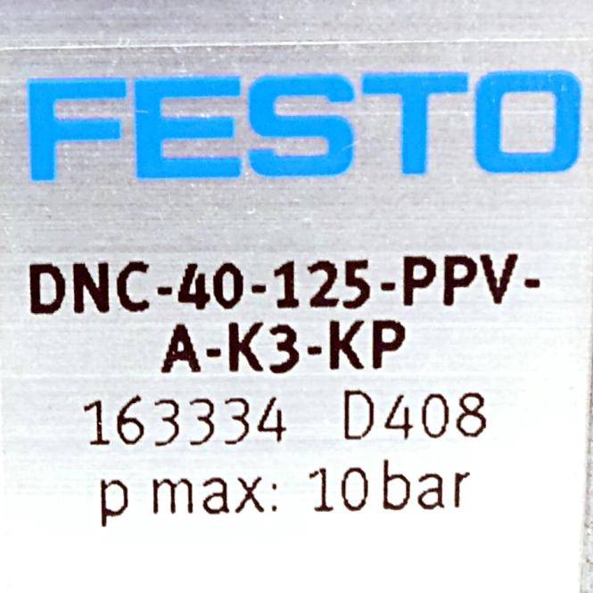 FESTO Normzylinder 163334 (DNC-40-125-PPV-A-K3-KP)