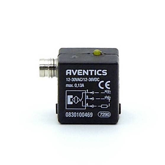 Kleines Aventics-Elektrosteckverbinder-/Sensormodul mit der Bezeichnung 