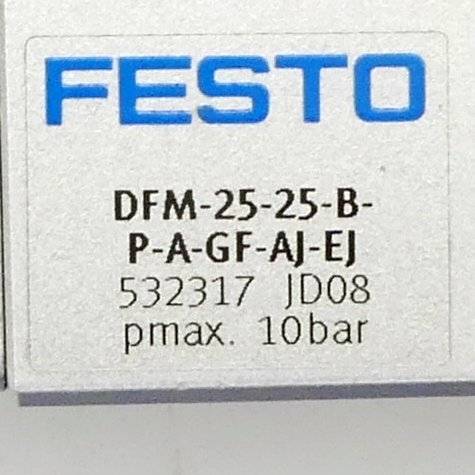 FESTO Führungszylinder DFM-25-25-B-P-A-GF-AJ-EJ 532317 (DFM-25-25-B-P-A-GF-AJ-EJ)