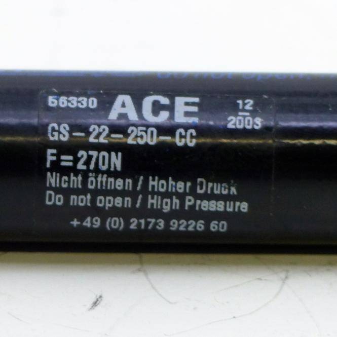 ACE Gasdruckfeder (GS-22-250-CC / 270N)