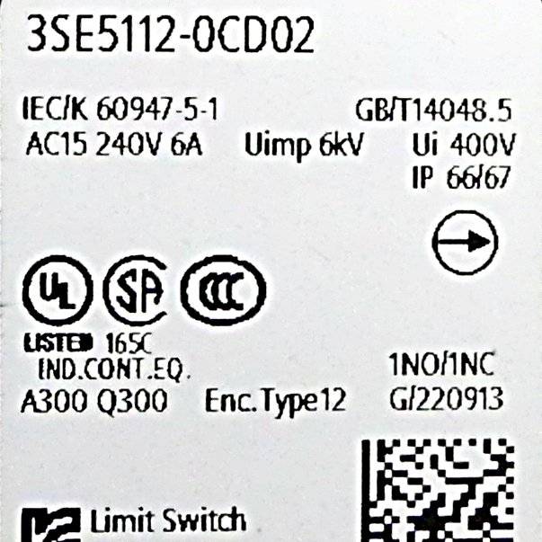 Siemens Positionsschalter (3SE5112-0CD02)