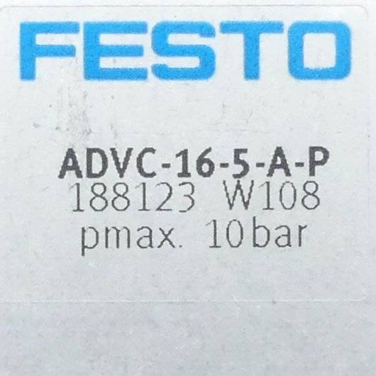 FESTO Kurzhubzylinder 188123 (ADVC-16-5-A-P)