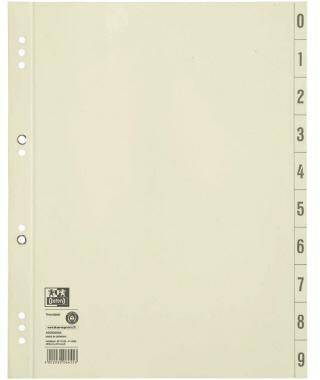 Oxford Trennblatt 400004664 DIN A4 200g Karton chamois 100 St./Pack.