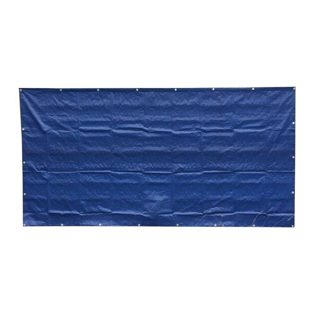 1 Stück Bauzaunplane 160g/m² blau PE 1 76m x 3 41m