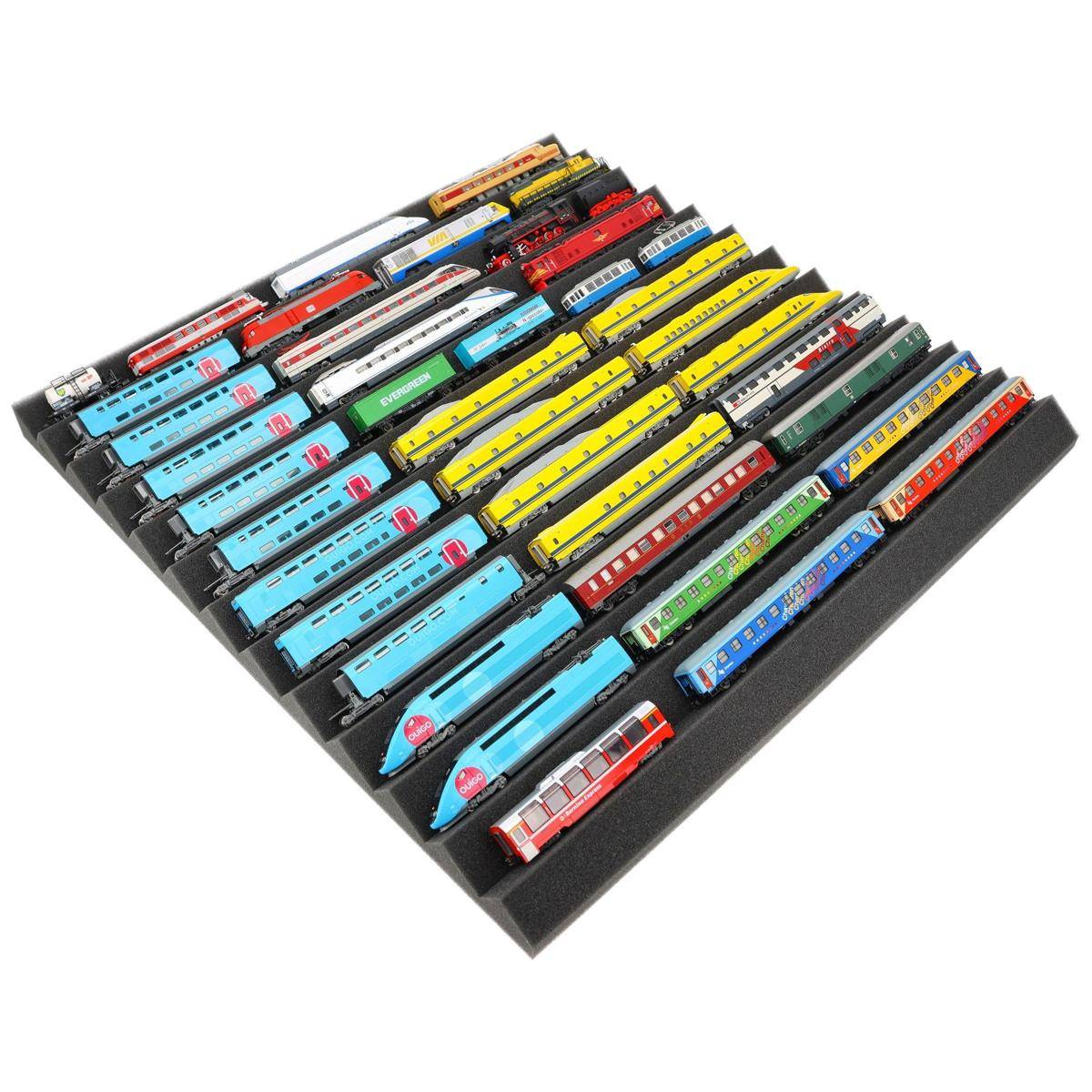 FH3049 - 500 x 500 x 30 mm Universal Zick-Zack Lokliege für Modelleisenbahnen Spur N