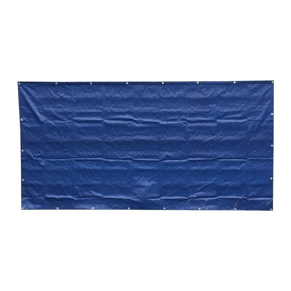 20 Stück Bauzaunplane 160g/m² blau PE 1 76m x 3 41m