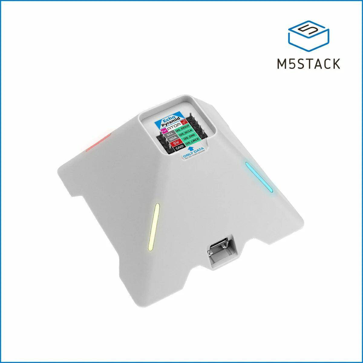 M5Stack Voice Pyramid, Audio Basis, Touch Slider, RGB LEDs, Grove I2C, 578,47mA, 5V