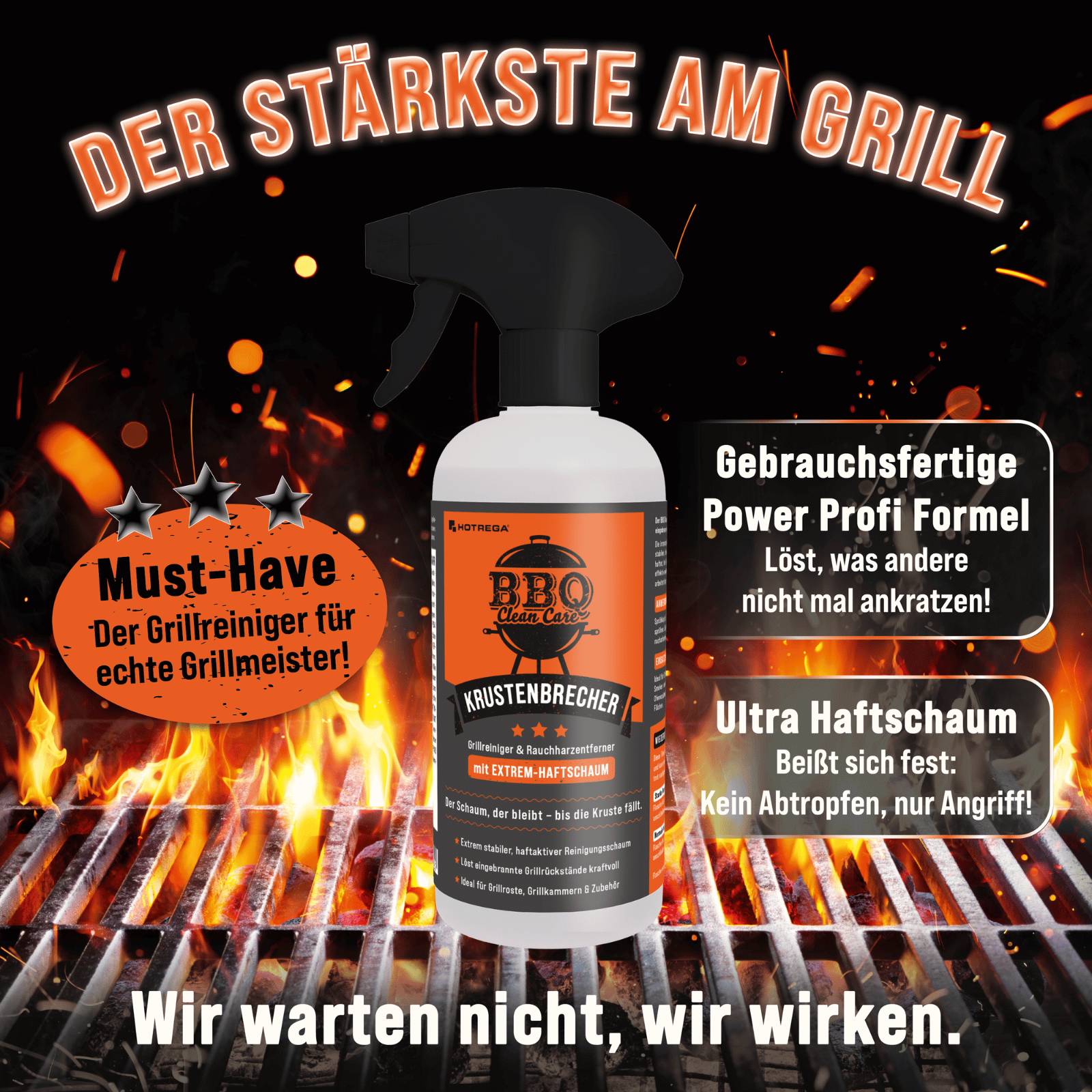 HOTREGA BBQ Clean Care Krustenbrecher Grillreiniger 500 ml