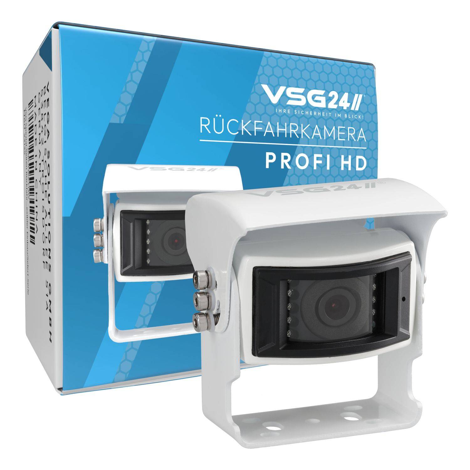 VSG24 Rückfahrkamera PROFI HD | Stoßfest & Erschütterungsresistent HD-1080P Auflösung IP69K